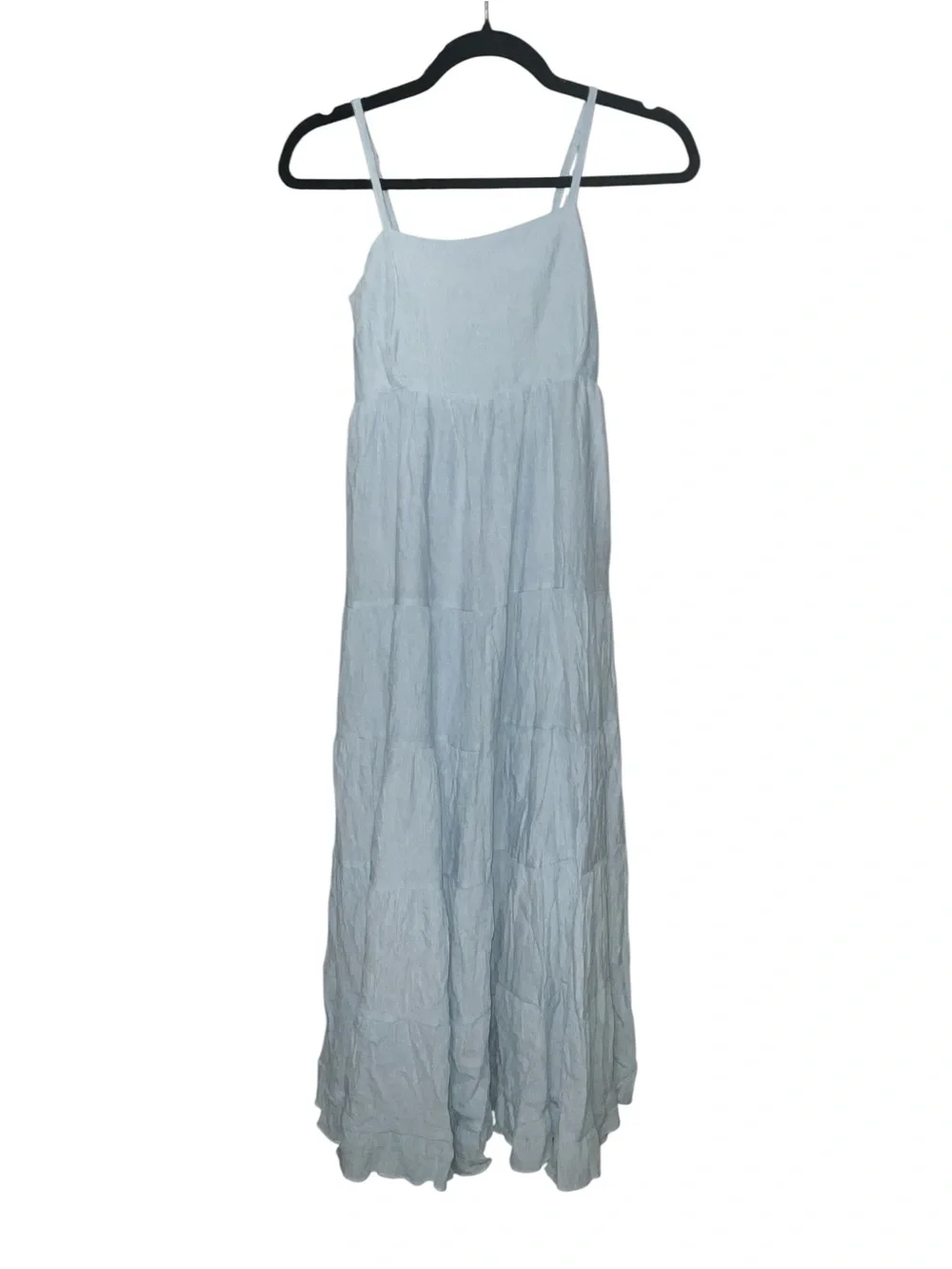 NWT Loveimgs Light Blue Tiered Maxi Dress XS Cottagecore Boho Sundress A29 - Picture 2 of 4